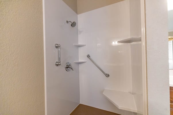 Photo of an acrylic shower